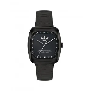 Adidas Retro Wave One Stainless Steel IP Black Unisex Watch AOSY24026