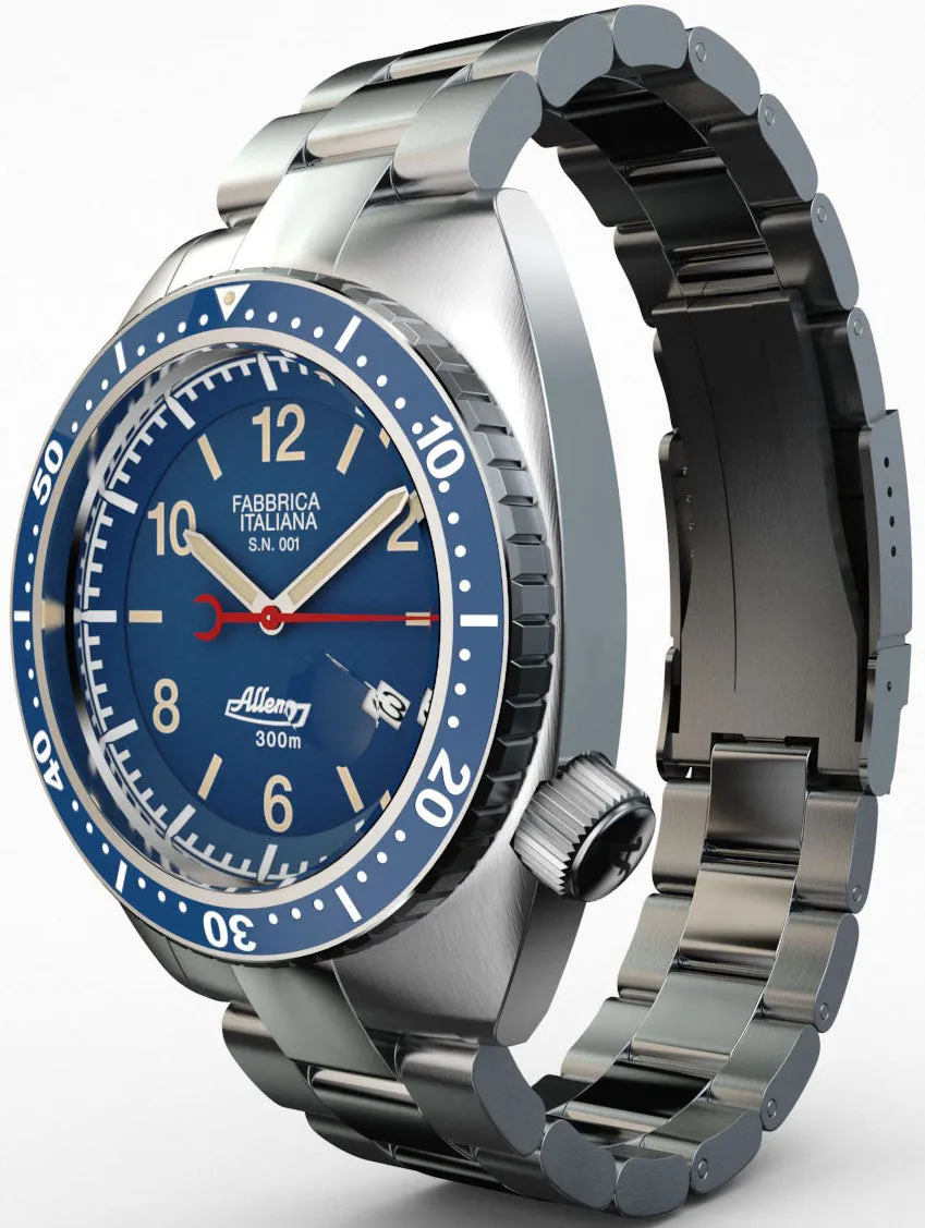 ALM Watch 1973 Diver Shark Dark Blue