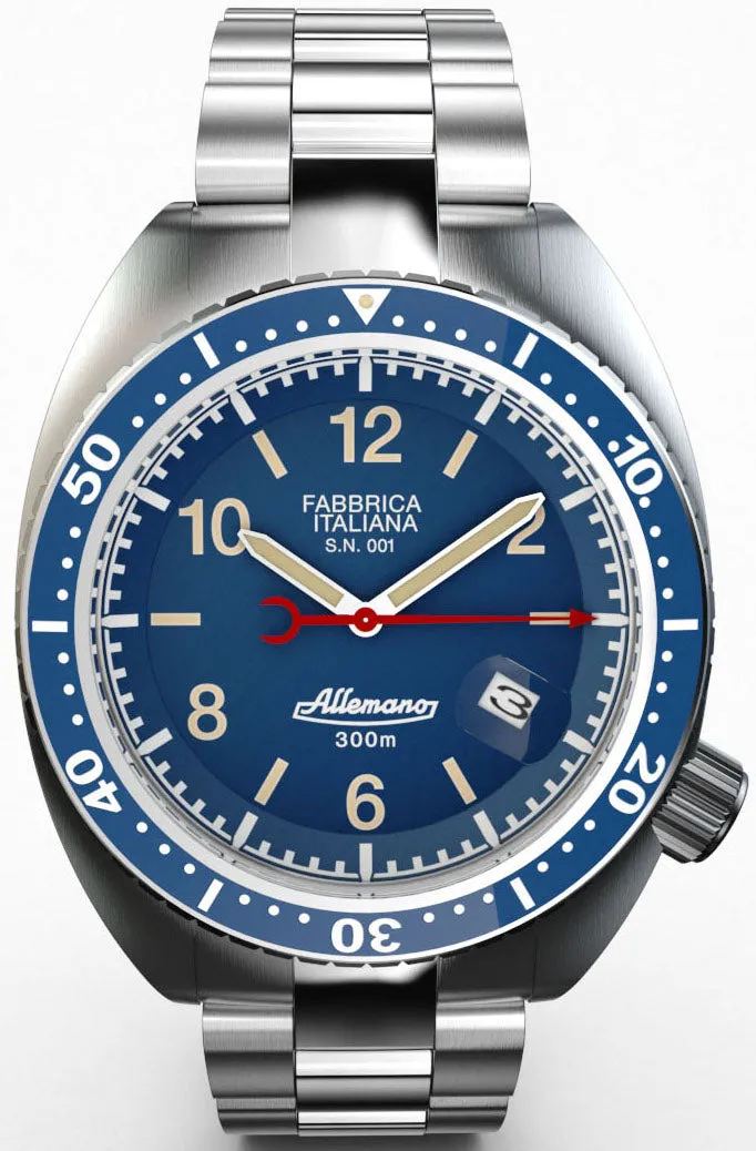 ALM Watch 1973 Diver Shark Dark Blue