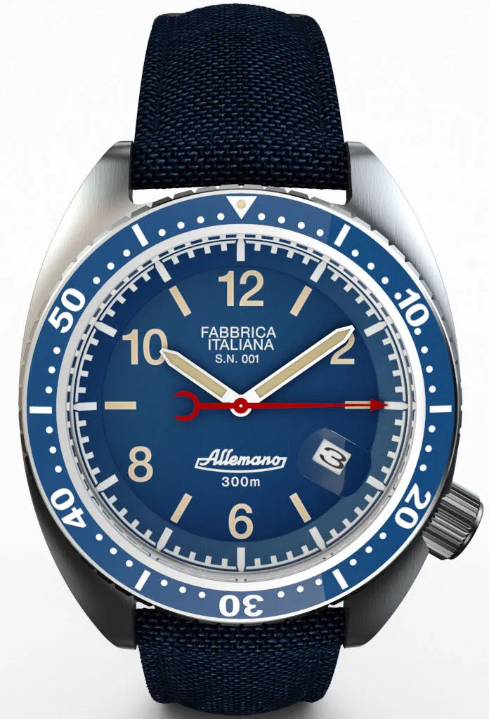 ALM Watch 1973 Diver Shark Dark Blue