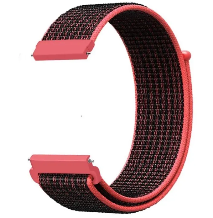 Amazfit GTS 2 Nylon Strap (Black/Coral)