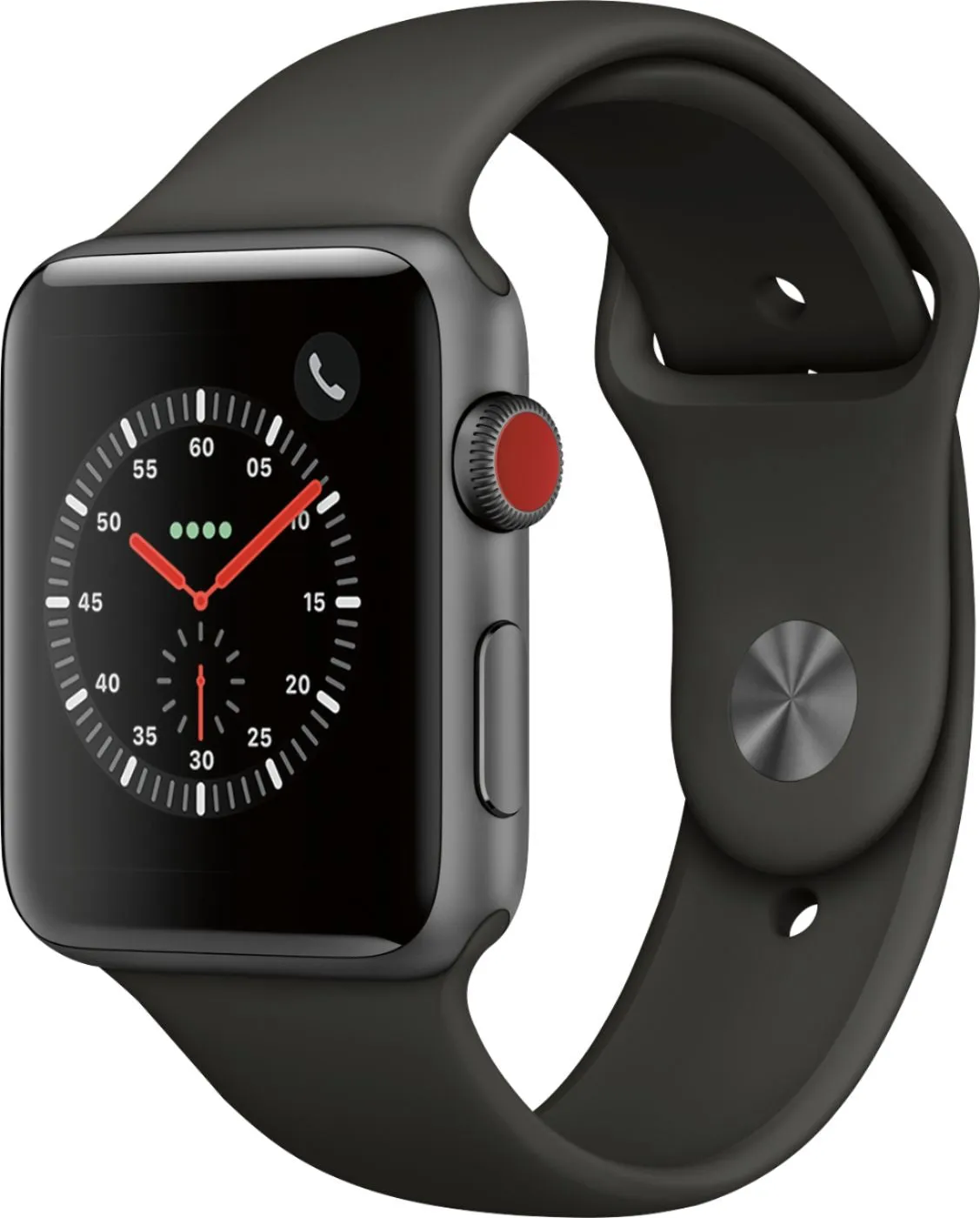 Apple Watch Series 3 42mm GPS   Cellular (Space Gray Aluminum Case with Gray Sport Band)