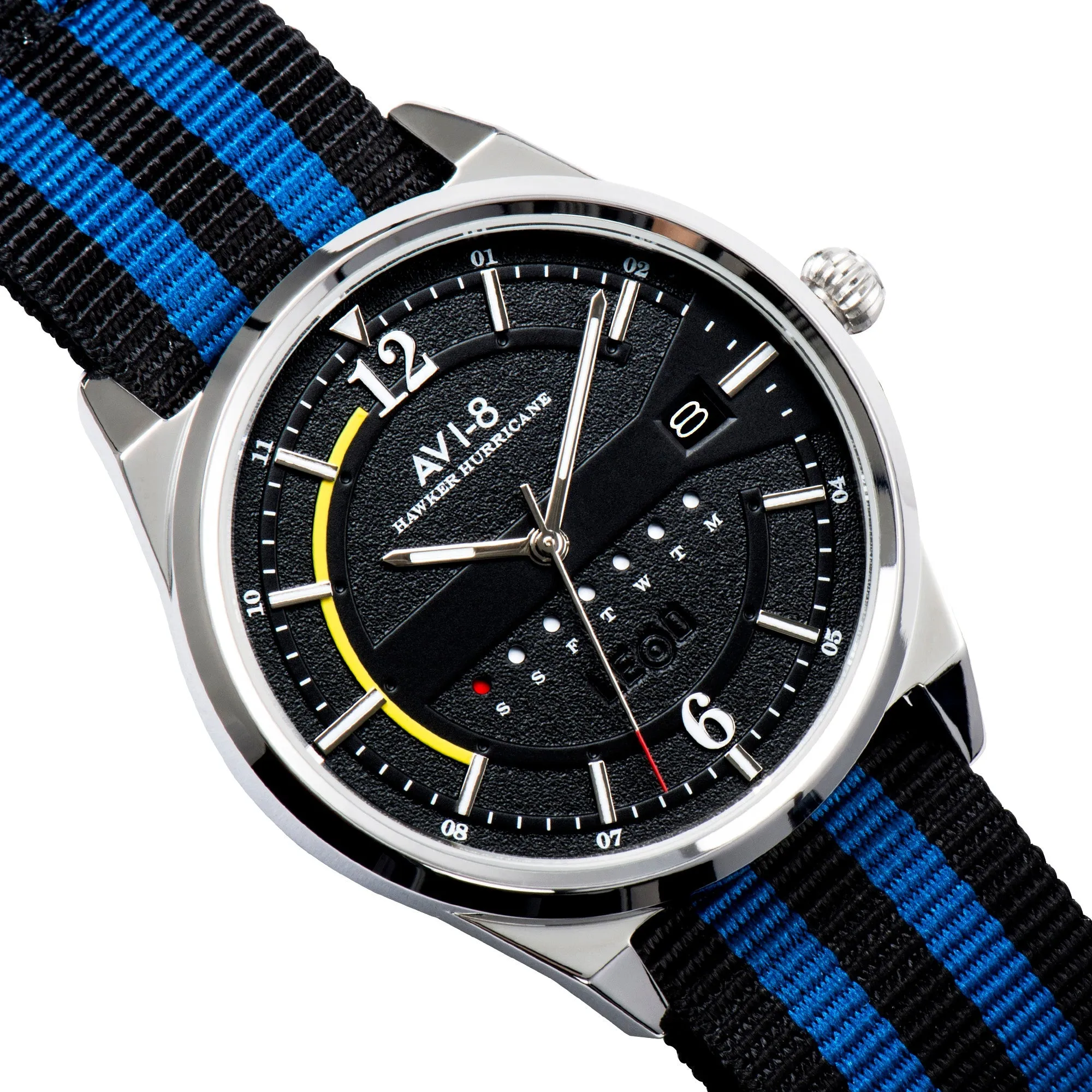 AVI-8 Hawker Hurricane Wingman Japanese Quartz Blue Bound Men's Watch AV-4044-02