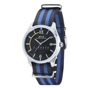 AVI-8 Hawker Hurricane Wingman Japanese Quartz Blue Bound Men's Watch AV-4044-02