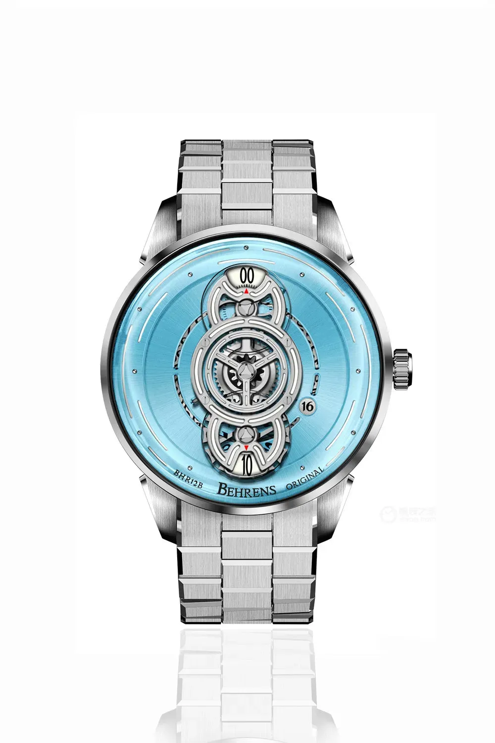 BEHRENS "SPACE TRAVELLER" AUTOMATIC ICY BLUE (BRACELET)