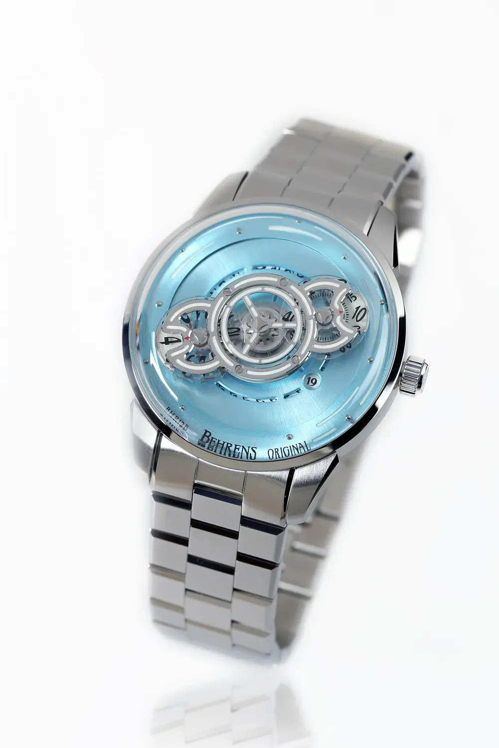 BEHRENS "SPACE TRAVELLER" AUTOMATIC ICY BLUE (BRACELET)