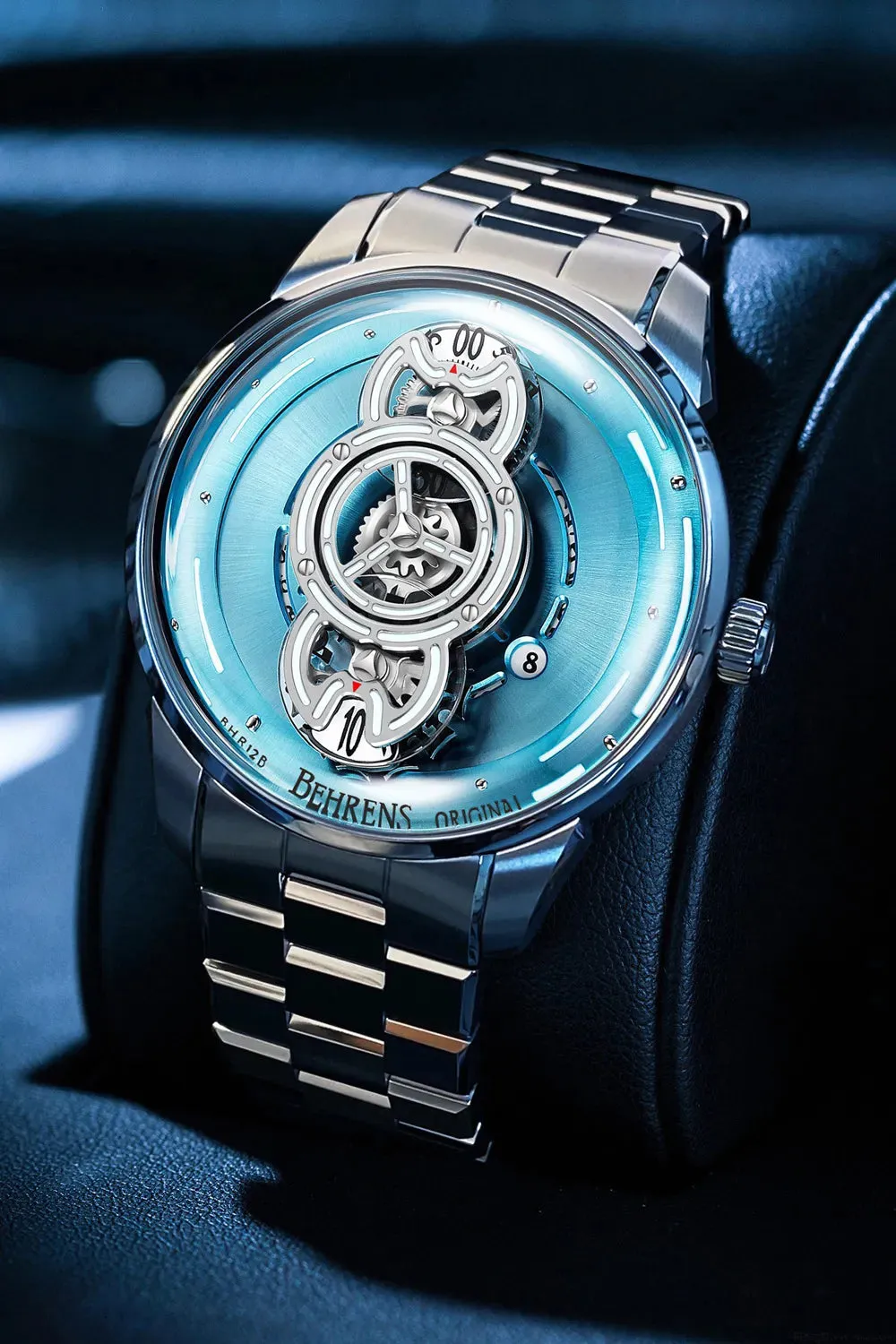 BEHRENS "SPACE TRAVELLER" AUTOMATIC ICY BLUE (BRACELET)