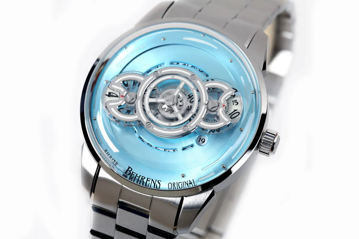 BEHRENS "SPACE TRAVELLER" AUTOMATIC ICY BLUE (BRACELET)