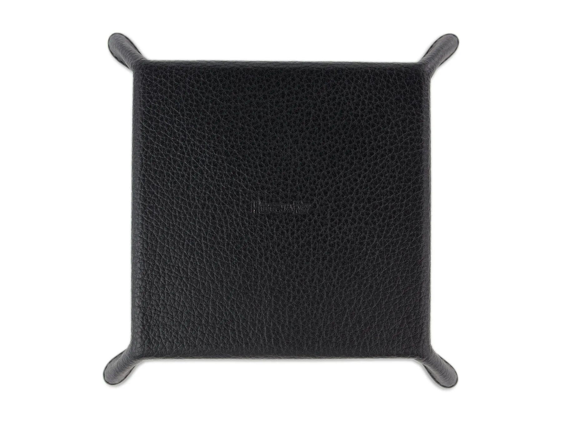 Black Leather & Red Suede Small Travel Tray