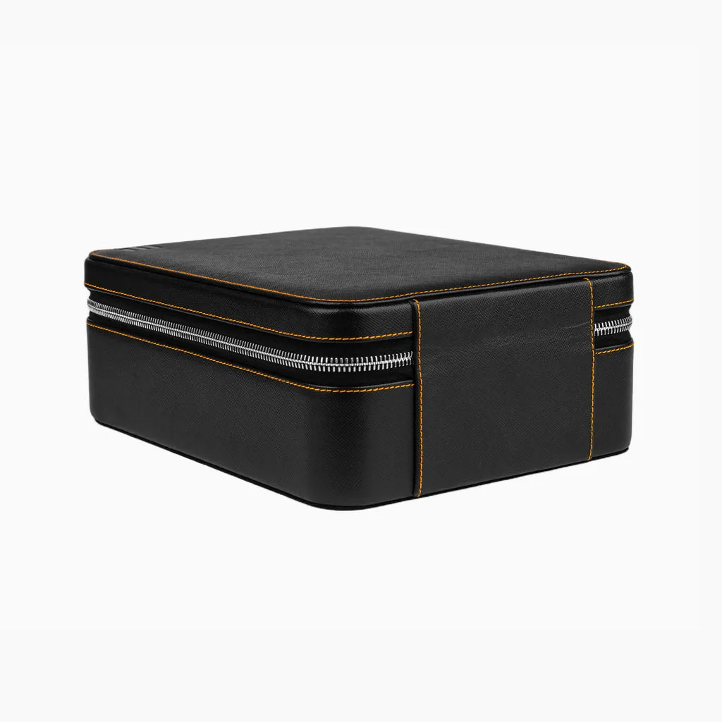 Black Saffiano Watch Box – Six Watches