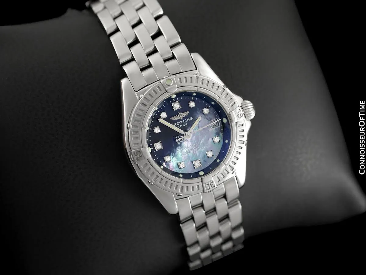 Breitling Windrider Callistino Ladies Watch with MOP & Diamond Dial - A72345