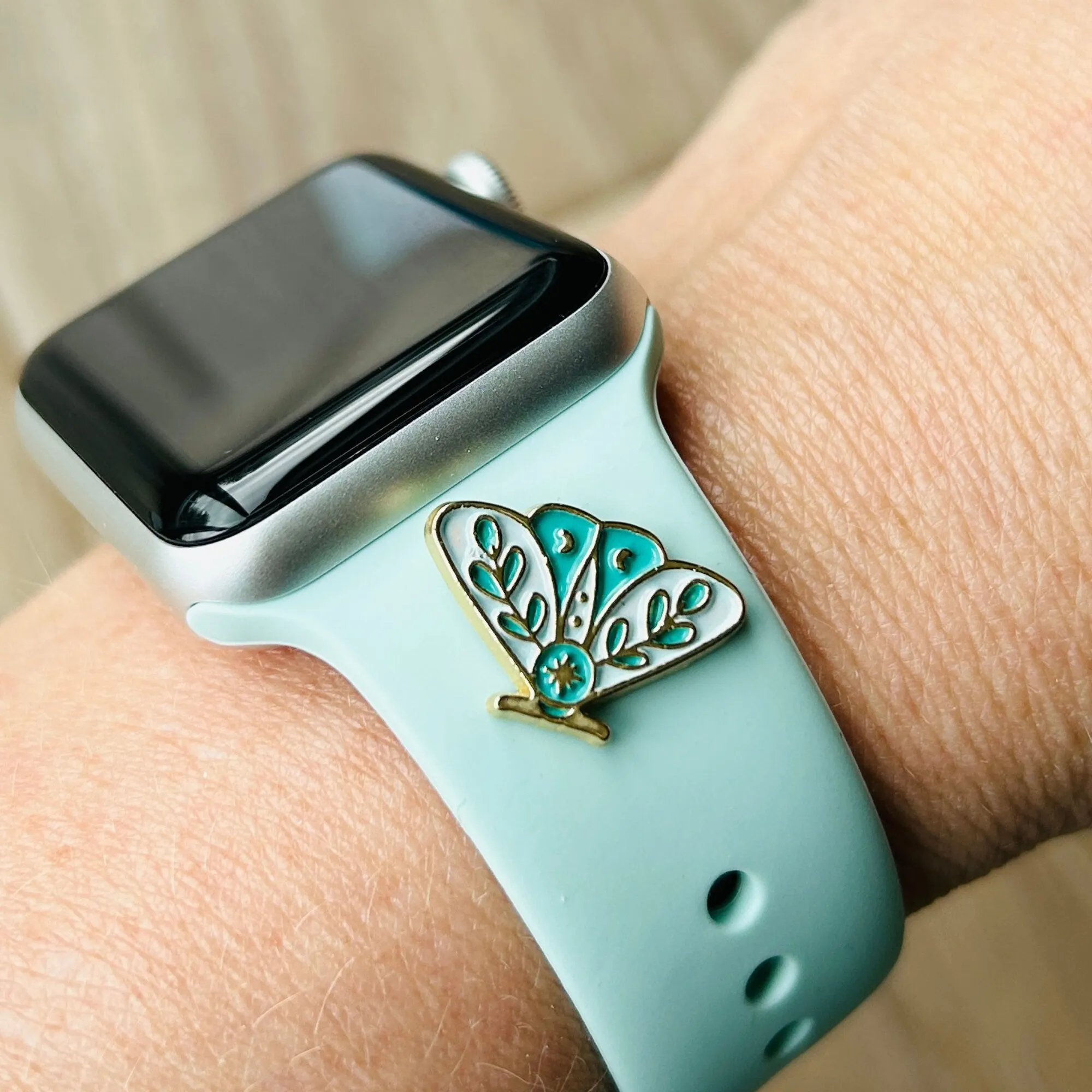 Butterfly Stud Apple Watchband, Butterfly Watchband, Bee Jewelry, Watch Jewelry, Watch Studs, Apple Watchband, Watchband Charms, Dragonfly