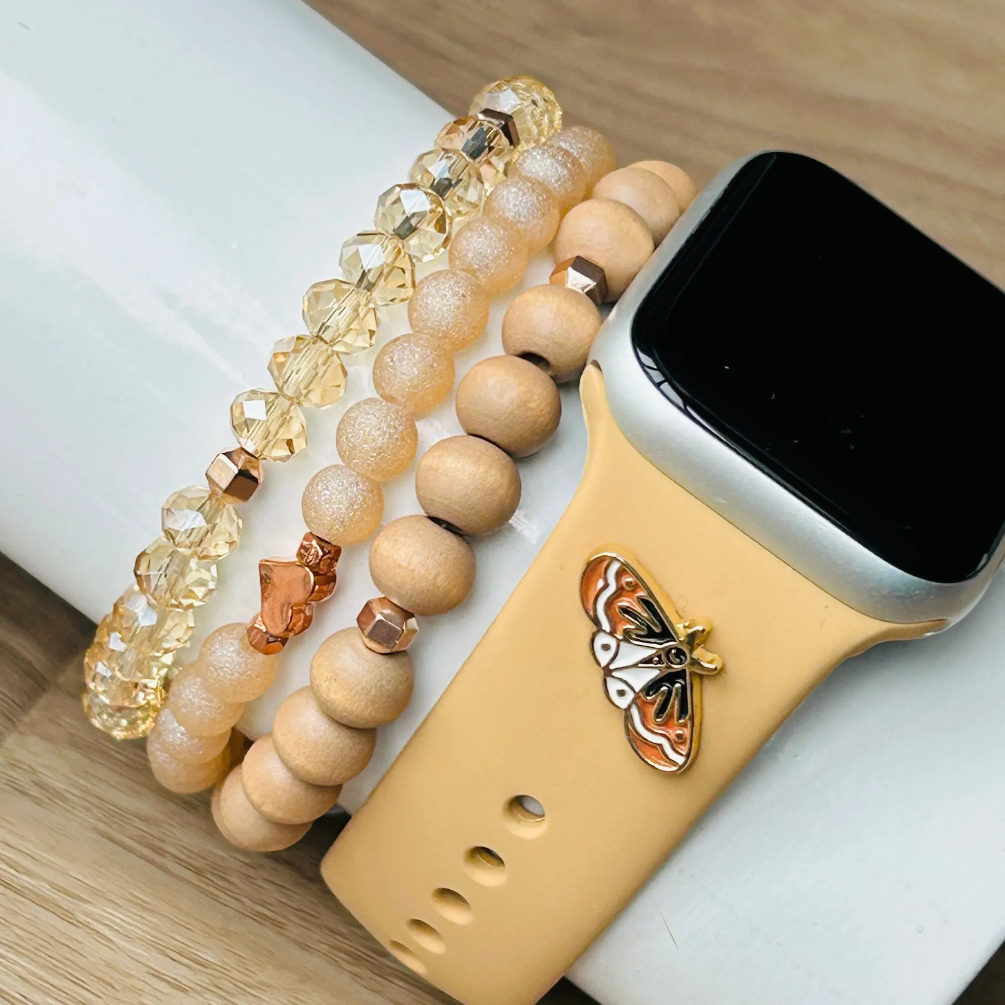 Butterfly Stud Apple Watchband, Butterfly Watchband, Bee Jewelry, Watch Jewelry, Watch Studs, Apple Watchband, Watchband Charms, Dragonfly