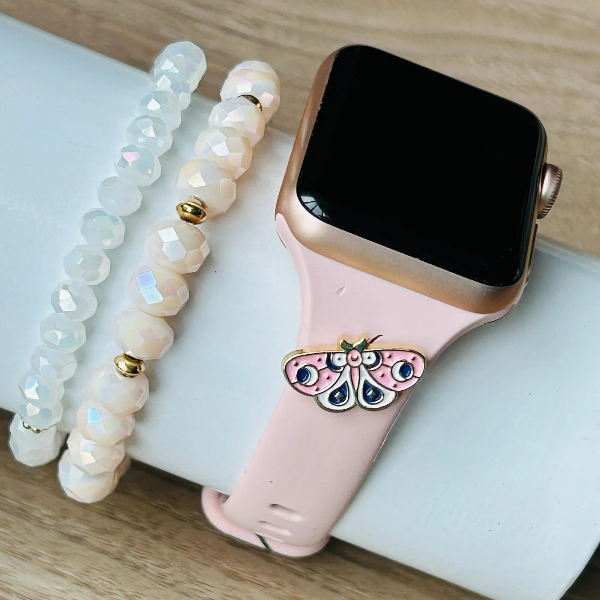 Butterfly Stud Apple Watchband, Butterfly Watchband, Bee Jewelry, Watch Jewelry, Watch Studs, Apple Watchband, Watchband Charms, Dragonfly