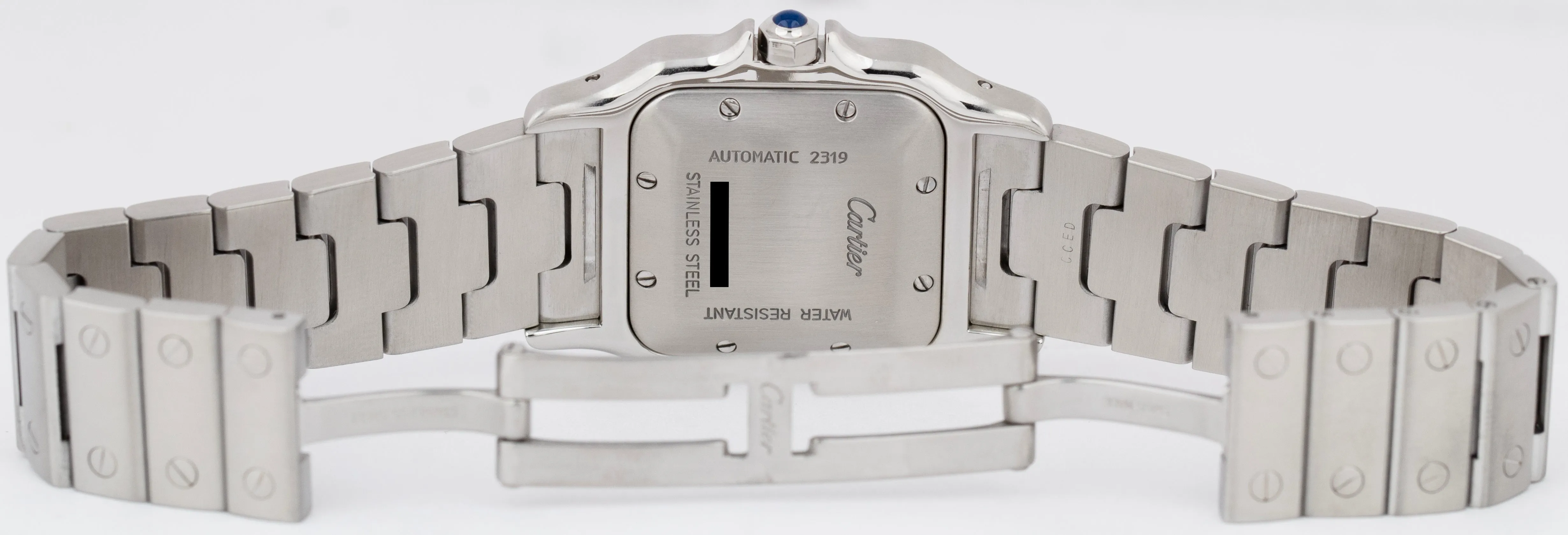 Cartier Santos Galbee 29mm Stainless Steel Silver Roman Automatic Watch 2319