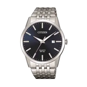 Citizen Men's Silver Stainless-Steel Blue Face Watch Model BI5000-87L