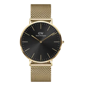 Daniel Wellington Classic 40 Evergold Gold & Onyx Watch