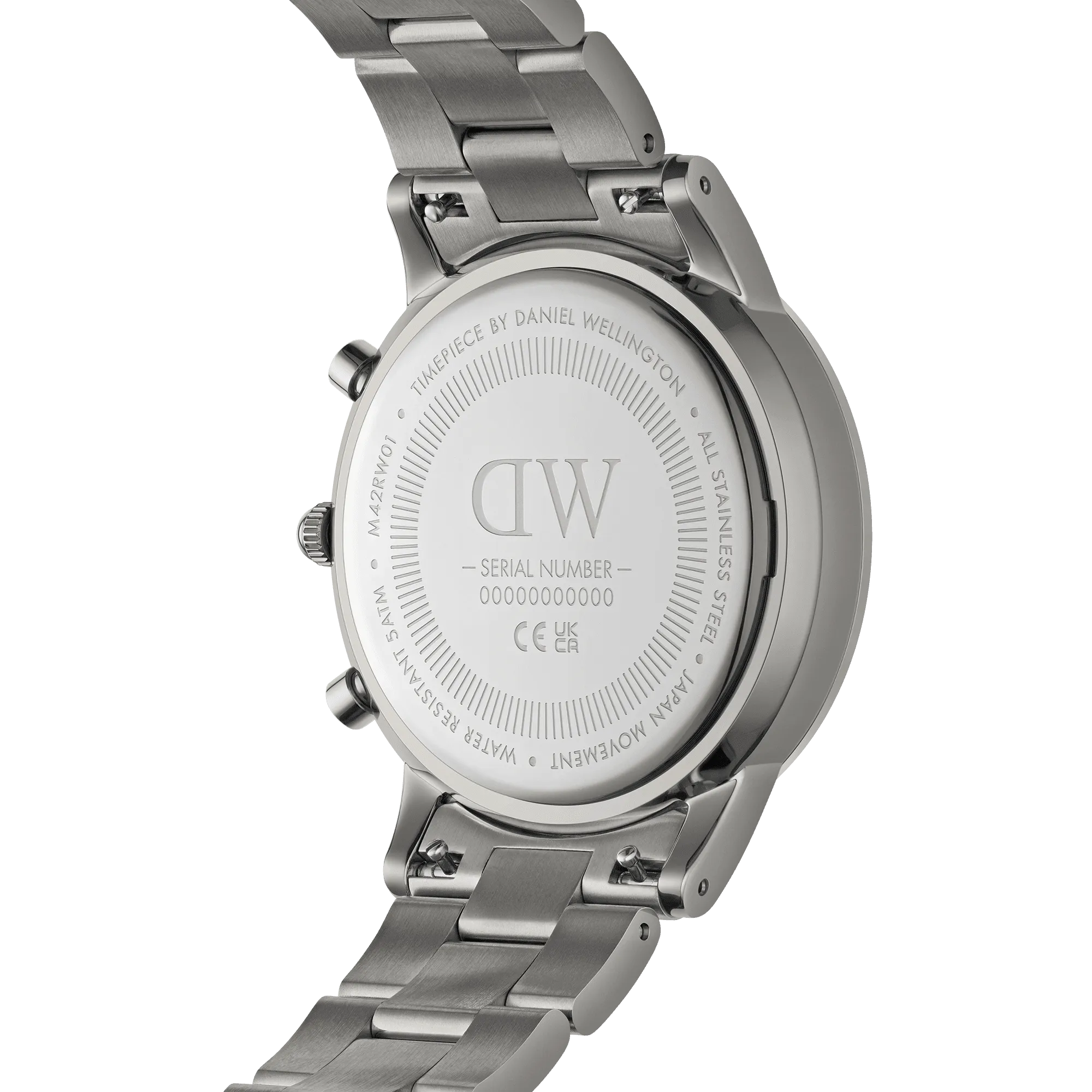 Daniel Wellington Iconic Chronograph 42 Link Anthracite-Grey Sunray Watch