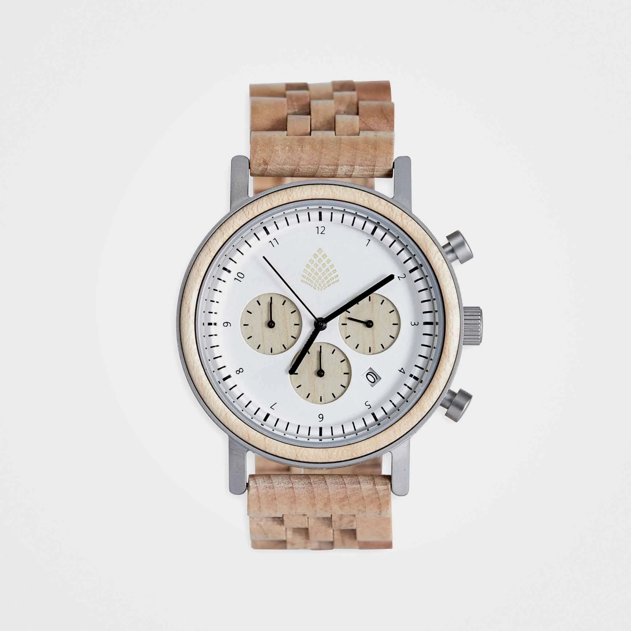 Eco-Friendly Chronograph Watch For Men: The White Cedar