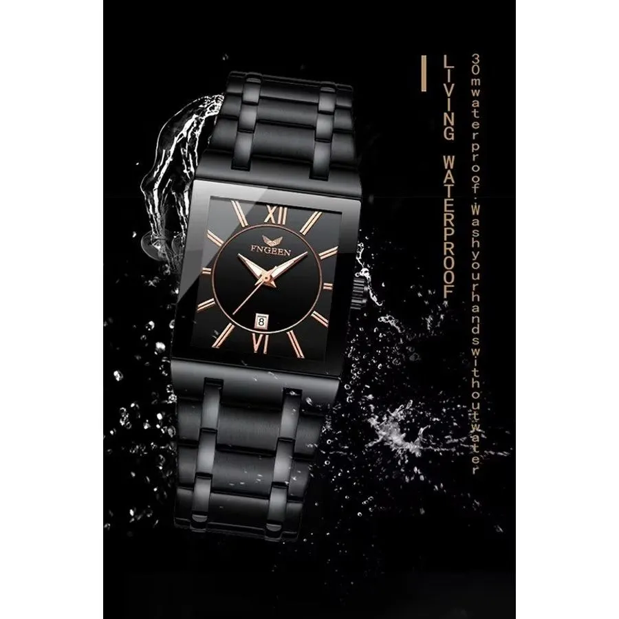 Elegant Steel Band Quartz Men's Classic Watch