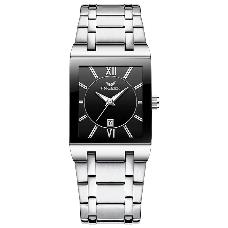 Elegant Steel Band Quartz Men's Classic Watch