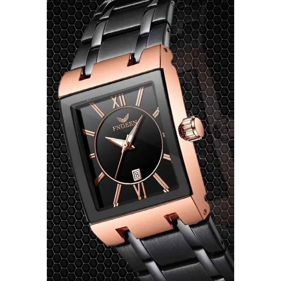 Elegant Steel Band Quartz Men's Classic Watch