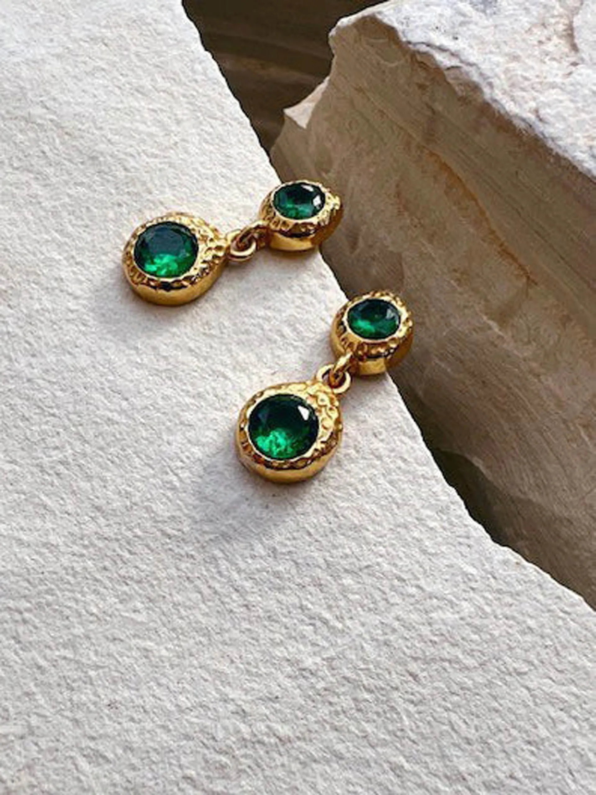 Emerald Odessa earrings