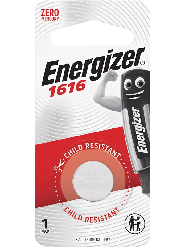 Energizer Lithium Coin CR1616 Batteries (Pack of 1)