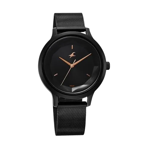 Fastrack Analog Black Dial Women's Watch-6210NM04