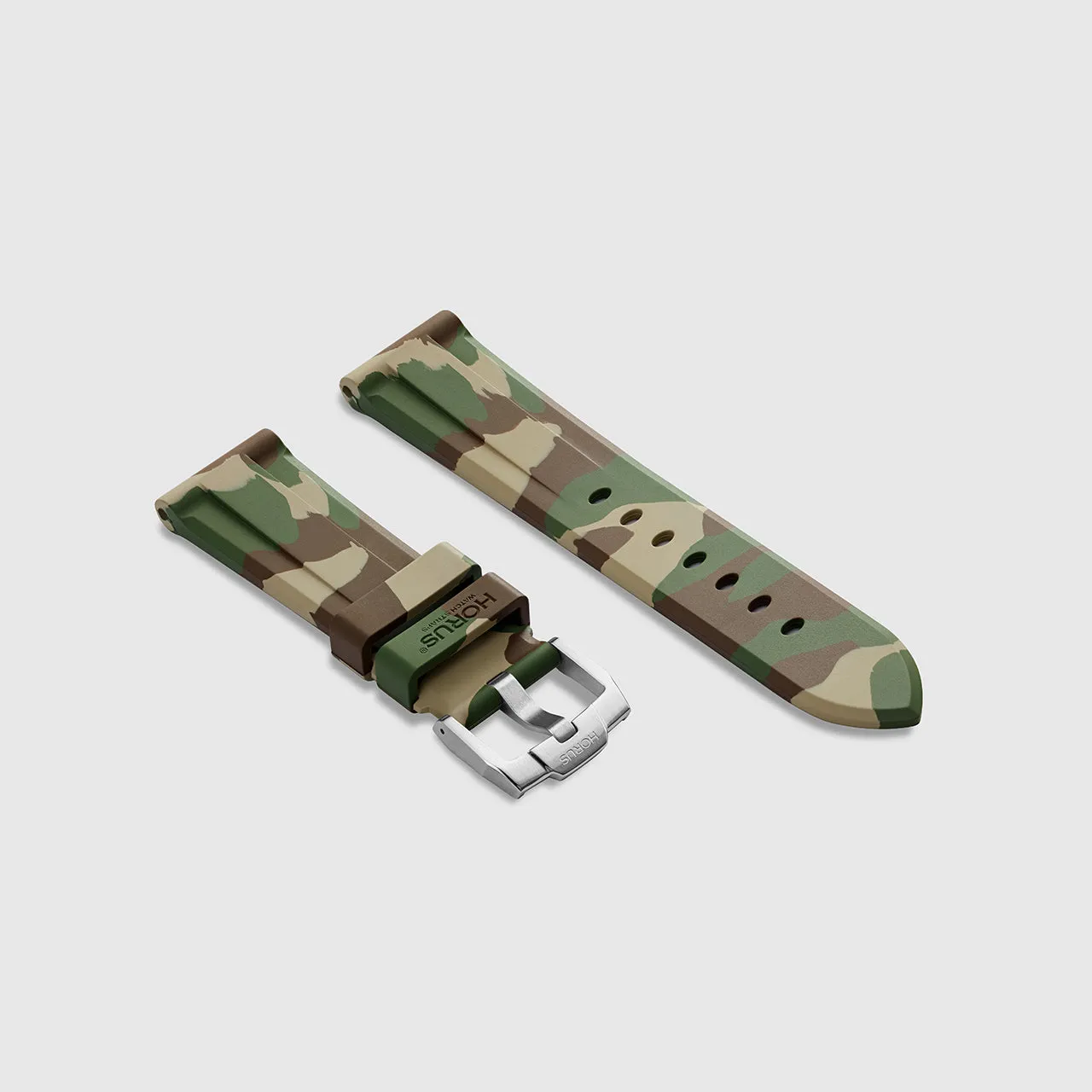 FKM Rubber Strap for Panerai Luminor - Jungle Camo