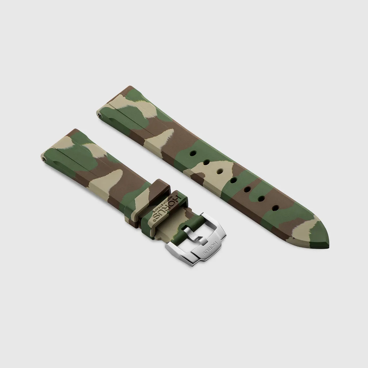 FKM Rubber Strap for Panerai Luminor - Jungle Camo