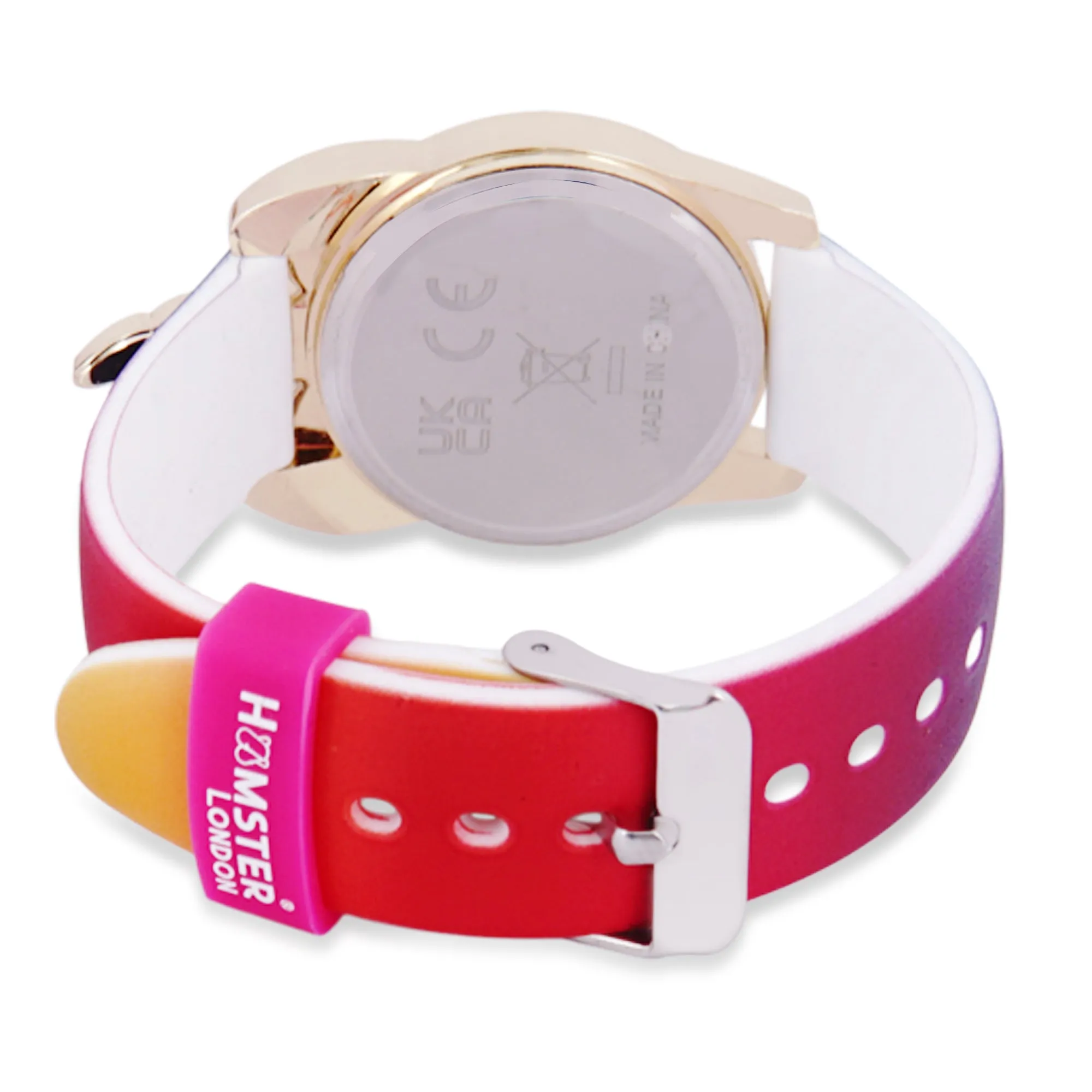 Hamster London Unicorn Princess Metal Flurry Pink Watch