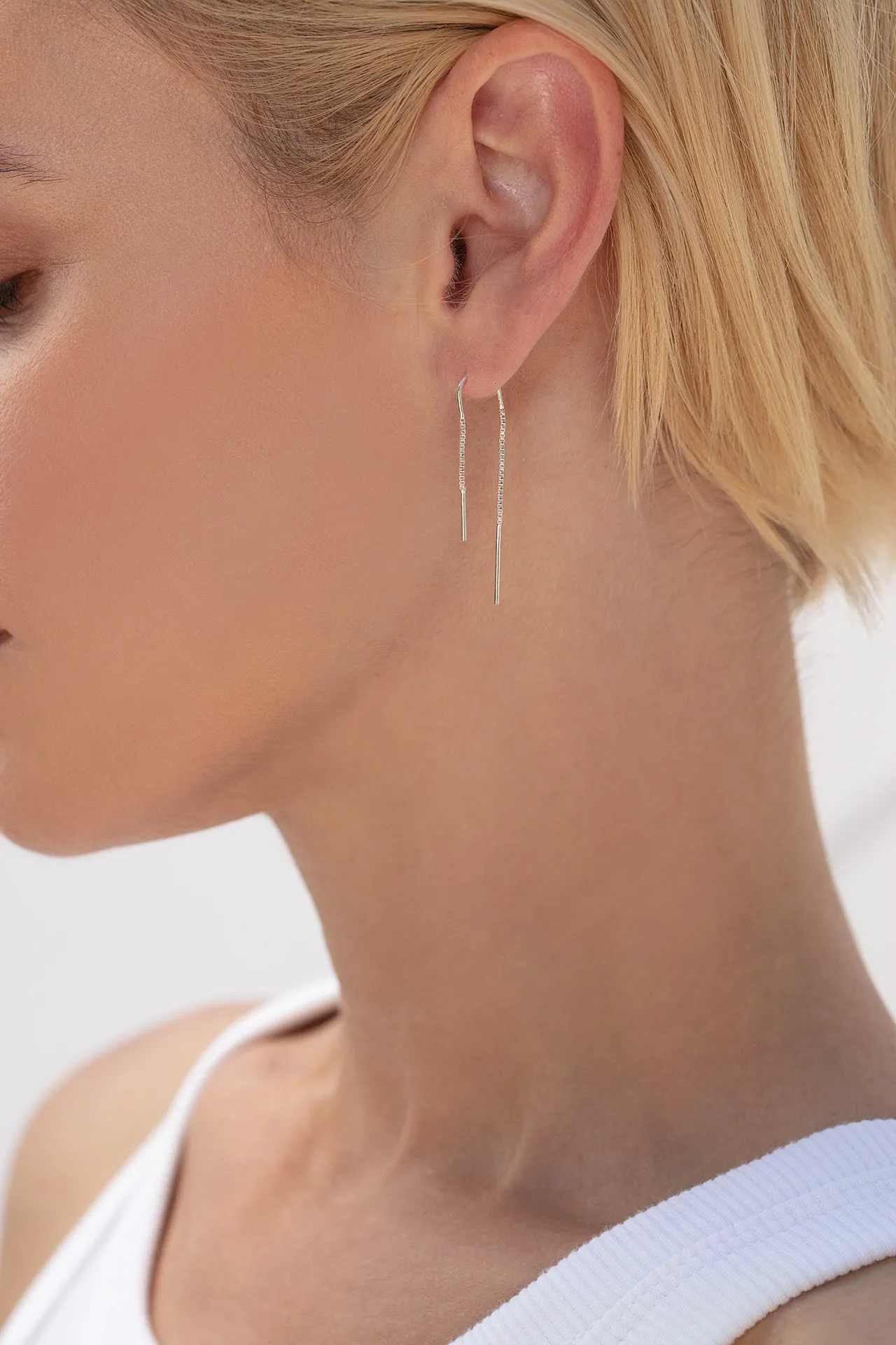 Henley Ear Threader in Silver