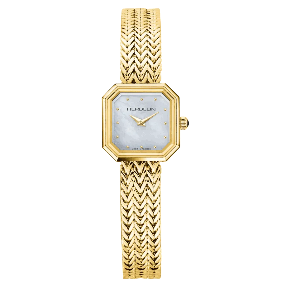 Herbelin Octogone  Ladies Gold Watch 17436/BP19