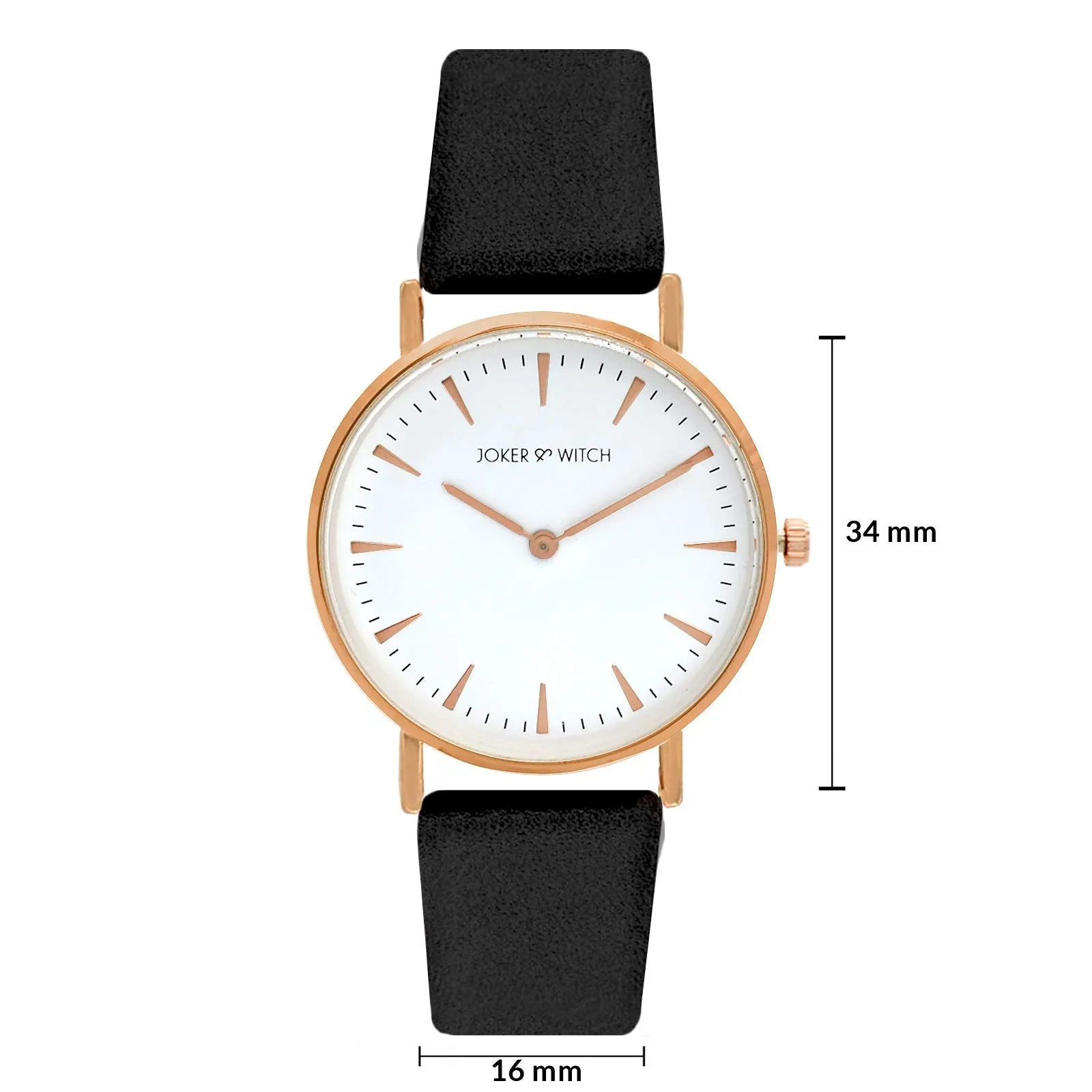 Joker & Witch INES Sleek Black Analog Watch for Women