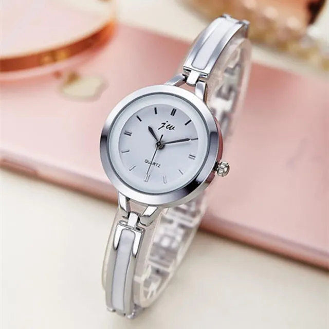 JW Rose Gold Quartz Watch Women Clock Luxury Brand Stainless steel Bracelet watches Ladies Dress Crystal Wristwatches relogio