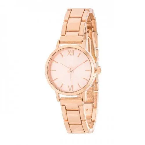 Kristiana Rose Gold Ladylike Metal Watch (pack of 1 ea)