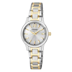 Ladies Citizen Quartz Watch with White Dial