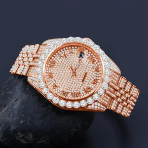 LUXURY ICE TIMEPIECE WITH METEORITE DESIGN | 530545