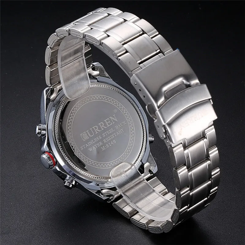 Men Wristwatches CURREN Luxury Brand Stainless Steel Strap Analog Date Men's Quartz Watch Casual Watch