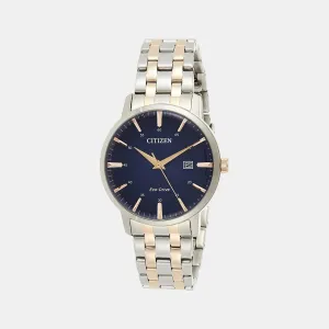 Men's Blue Analog Stainless Steel Watch BM7466-81L