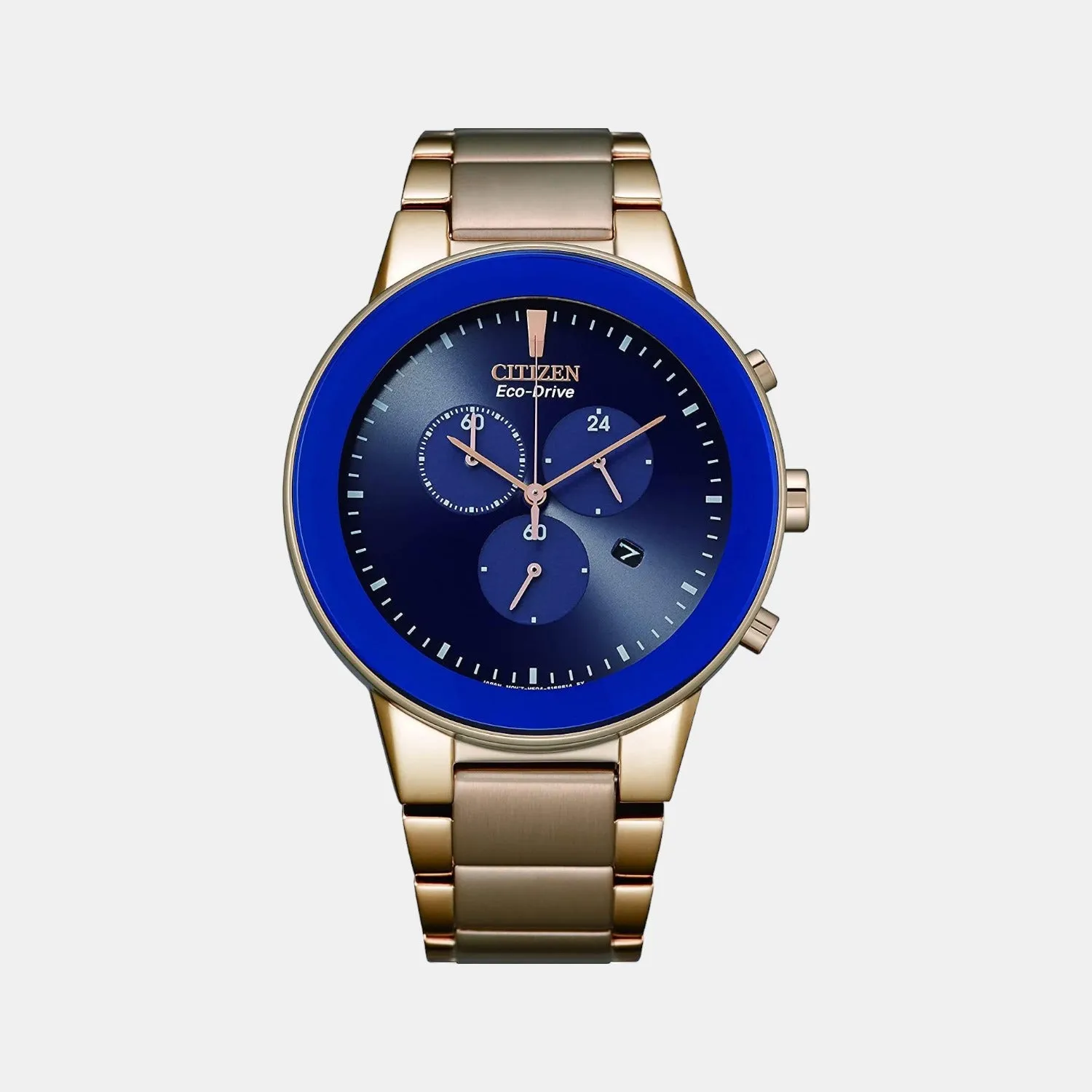 Men's Blue Stainless Steel Chronograph Watch AT2243-87L