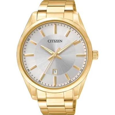 Men's Citizen Quartz Watch with Silver Dial