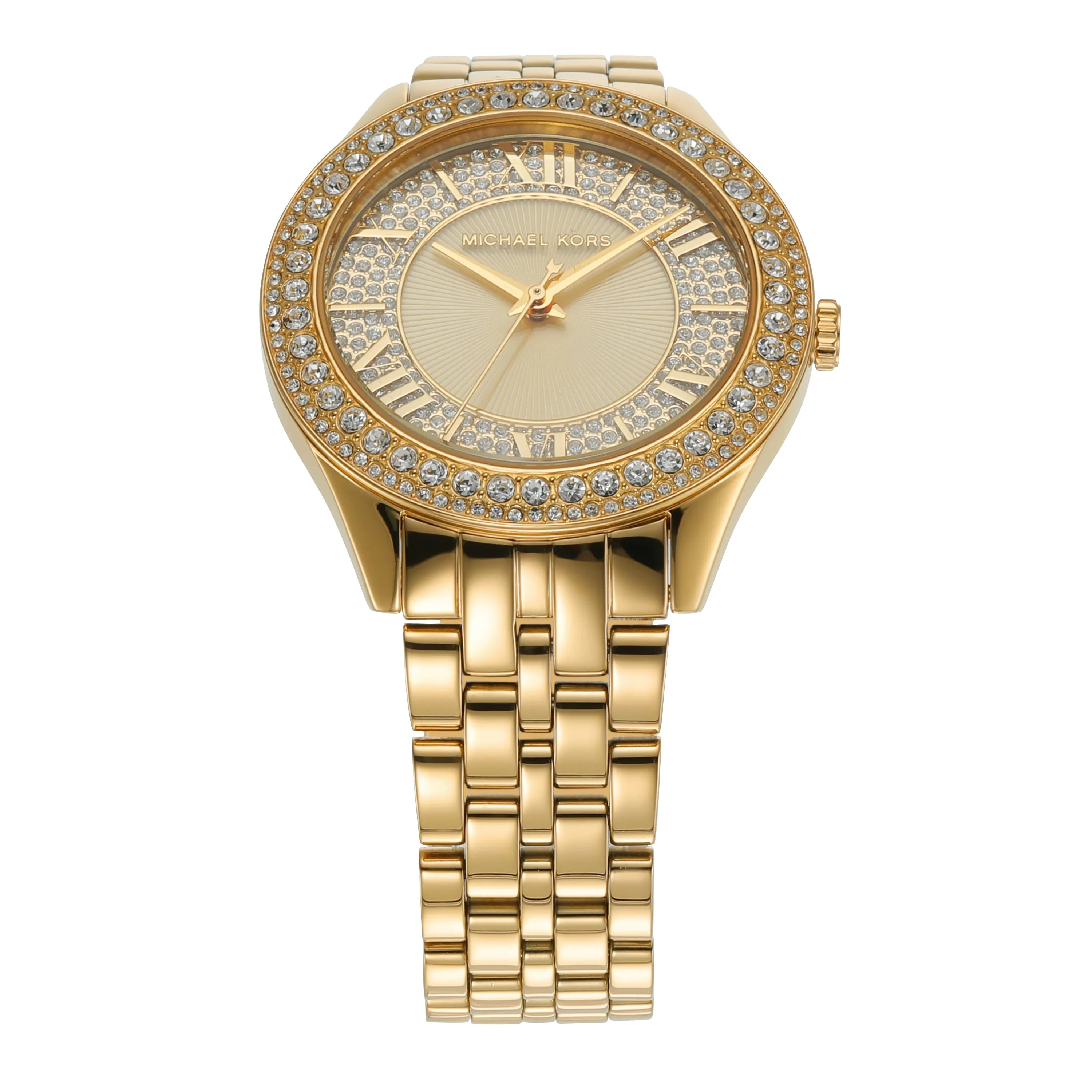 Michael Kors - Harlowe Three-Hand Gold-Tone Stainless Steel Watch - MK4709 - 787970