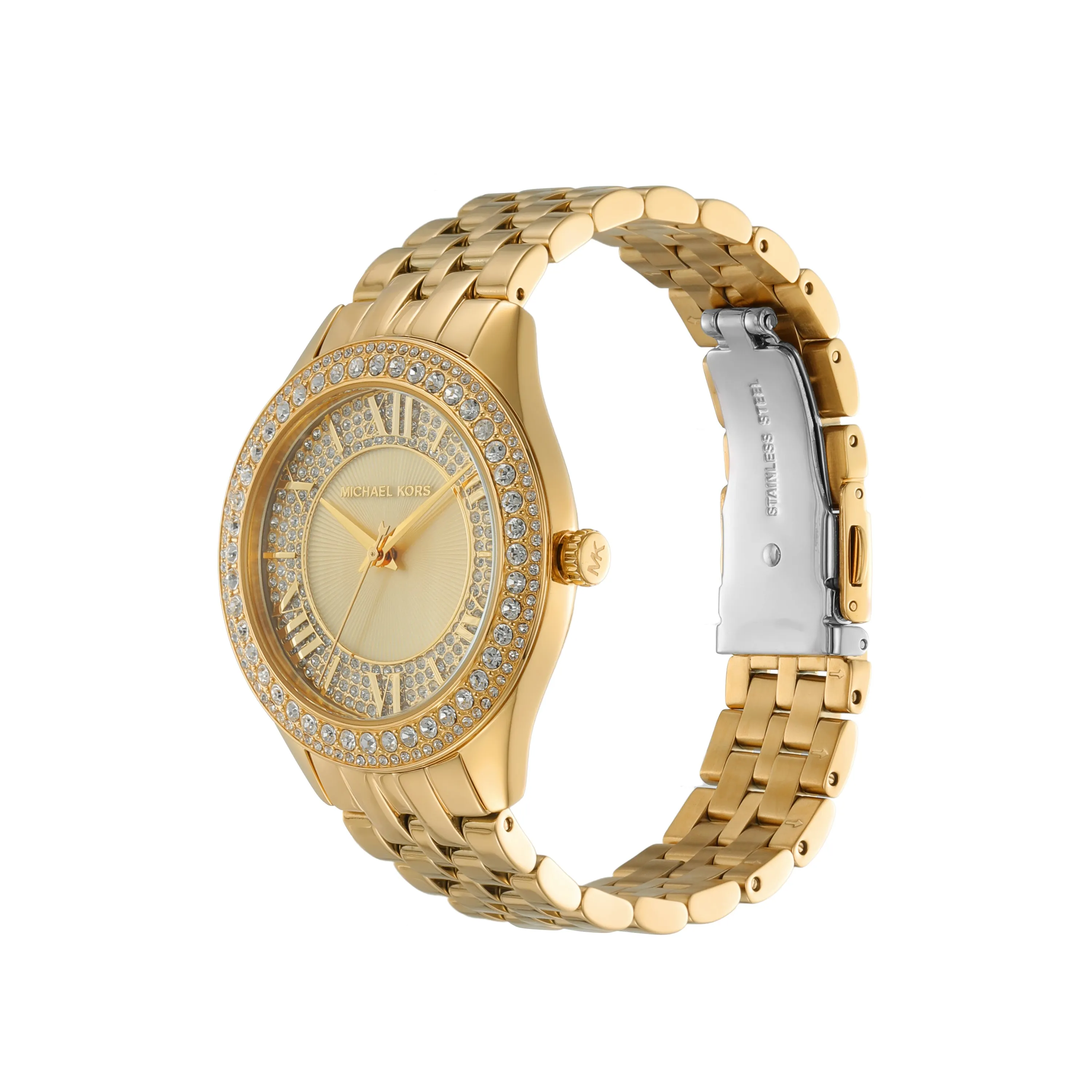 Michael Kors - Harlowe Three-Hand Gold-Tone Stainless Steel Watch - MK4709 - 787970