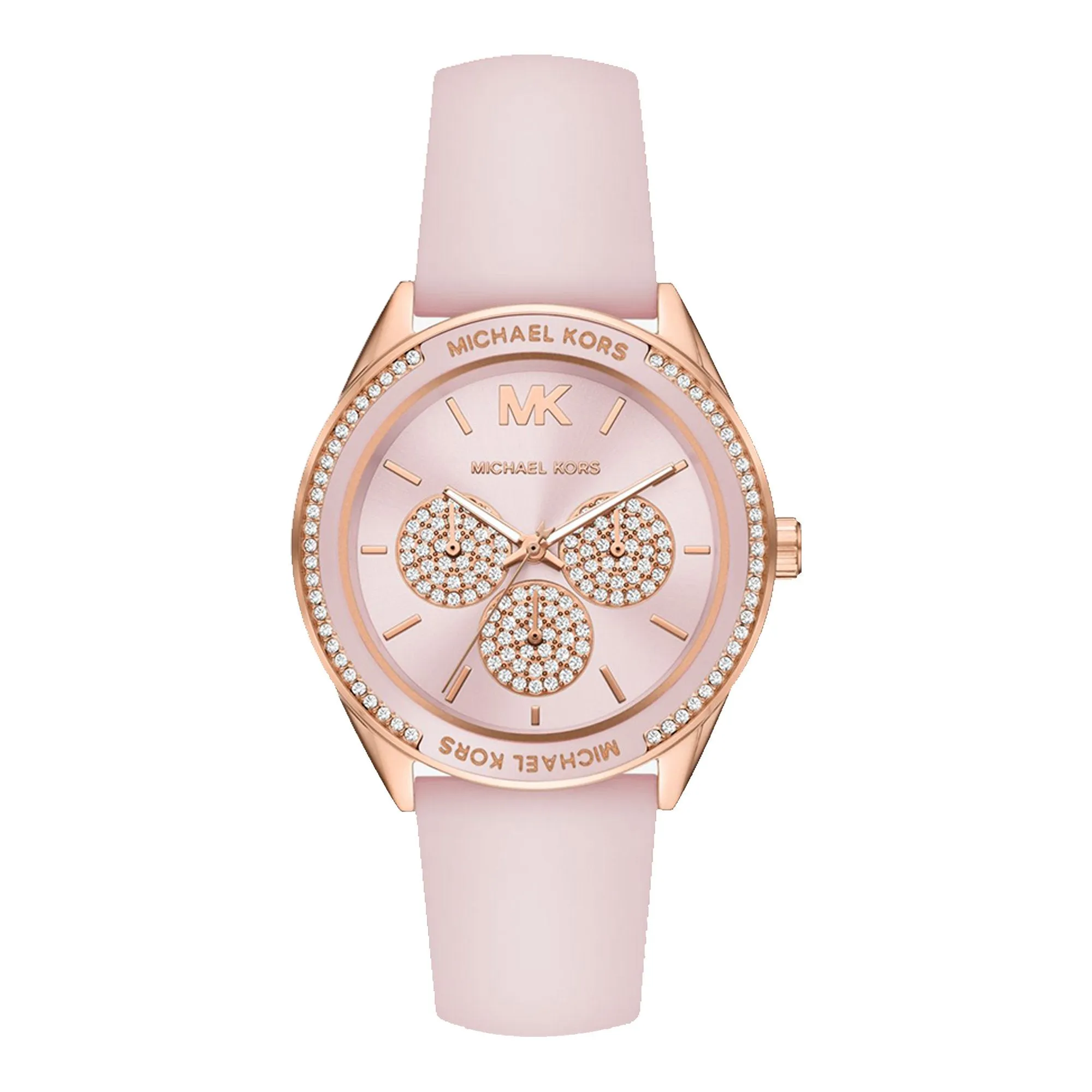 Michael Kors - Women’s Quartz Silicone Strap Pink Dial 40mm Watch MK6946