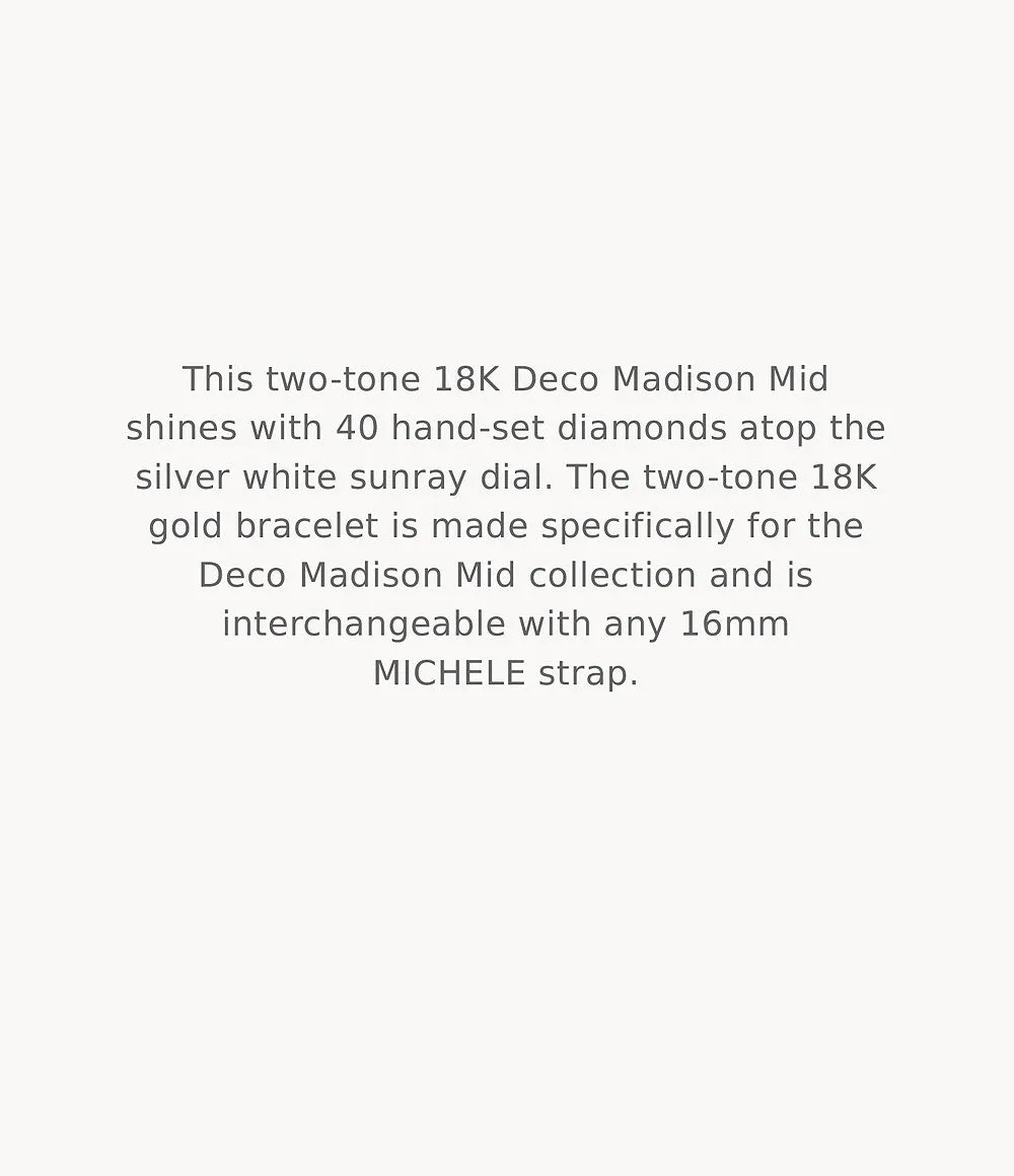 MICHELE Watches Deco Madison Mid Diamond Dial Watch (31mm)