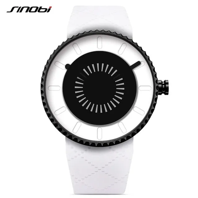 Modern Creative Watch Men Women Sport Fashion Unique Gear Design Case Waterproof Health Silicone Band Quartz Watches