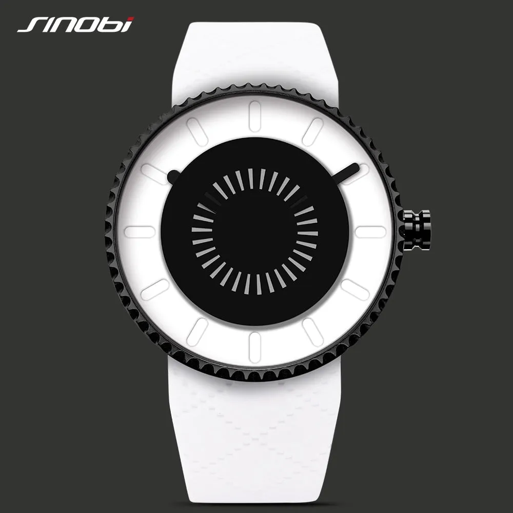 Modern Creative Watch Men Women Sport Fashion Unique Gear Design Case Waterproof Health Silicone Band Quartz Watches