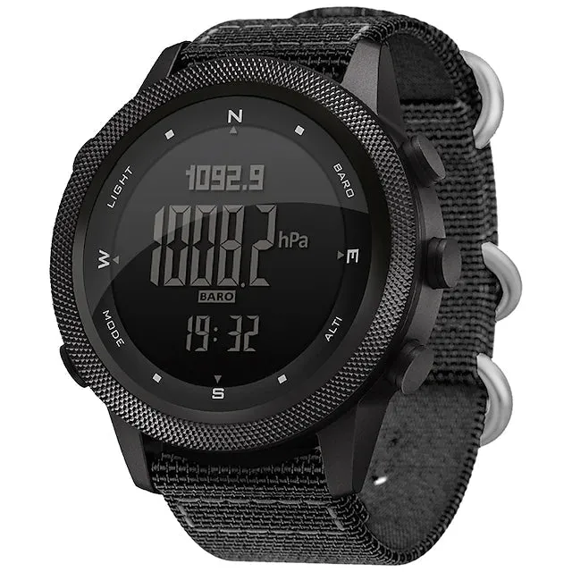 MWC Digital Military Watch with Digital Barometer, Altimeter, Dual Time Zones, Compass and Step Counter